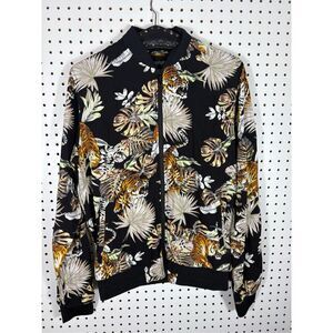 Denim & Flowers Ricky Singh Tiger Print Jacket size M